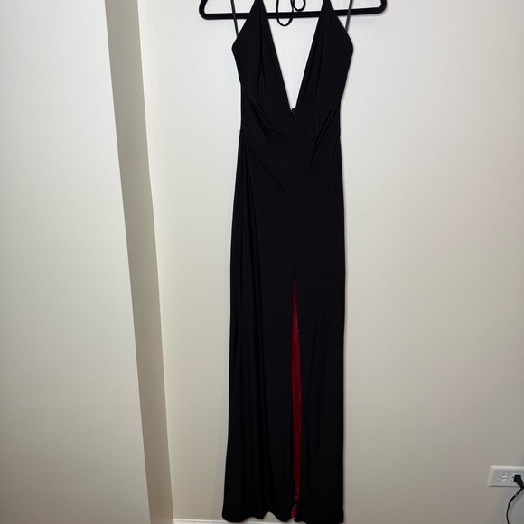 Windsor Abigail Formal High Slit Black Maxi Dress - Picture 5 of 12